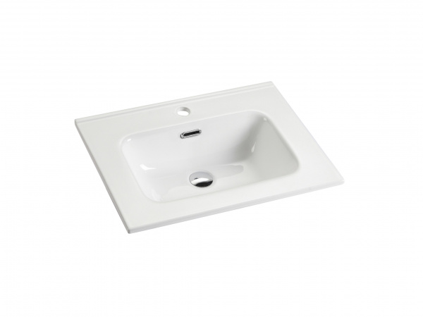 Фото раковина накладная ceramicanova element 61 см, цвет: белый cn7001