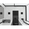 Фото душевая кабина black&white galaxy 110x80 см g8800