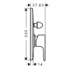 Фото смеситель для душа hansgrohe rebris e 72459670