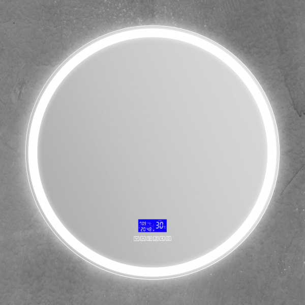 Фото зеркало с подсветкой belbagno 70 см spc-rng-700-led-tch-rad