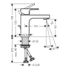 Фото смеситель для раковины hansgrohe vernis shape 71594000