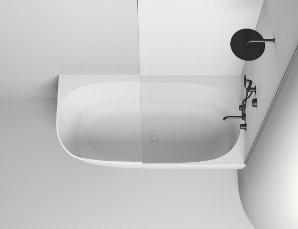 Фото ванна из искусственного камня salini sofia corner 170x85 см r 102514g глянцевая