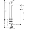 Фото смеситель для раковины hansgrohe rebris e 72583000