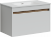 Фото тумба под раковину sancos smart 80 см, цвет: белый sm80w