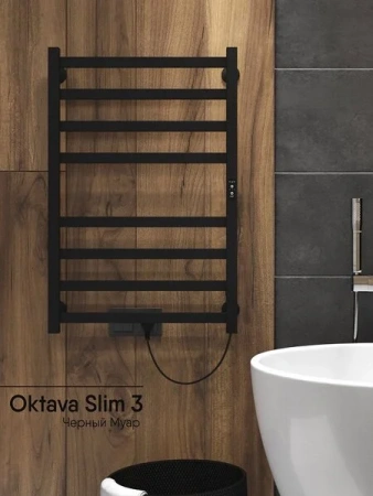 Фото электрический полотенцесушитель indigo oktava slim 80/50 без полки lсloks3e80-50brrt
