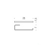 Фото полотенцедержатель colombo design time 25 см w4212
