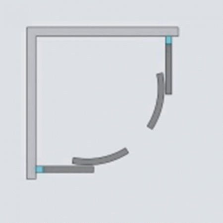Фото душевое ограждение radaway classic a 90x90 см 30000-04-02