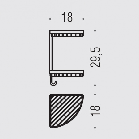 Фото полка-сетка подвесная colombo design complementi b9604