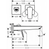 Фото смеситель для раковины hansgrohe logis fine 71256000