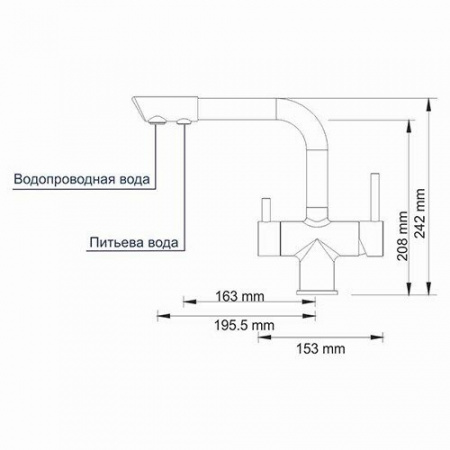 Фото смеситель для кухни wasserkraft a8047
