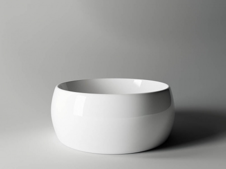 Фото раковина накладная ceramicanova element 39.5 см, цвет: белый cn6001