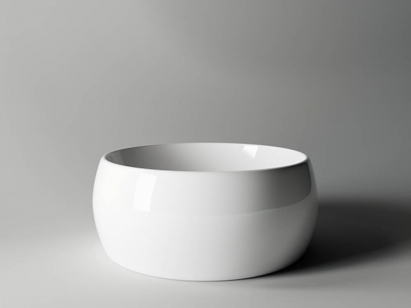 Фото раковина накладная ceramicanova element 39.5 см, цвет: белый cn6001