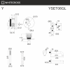 Фото душевой набор со встроенным смесителем whitecross y yset06gl, цвет: золото