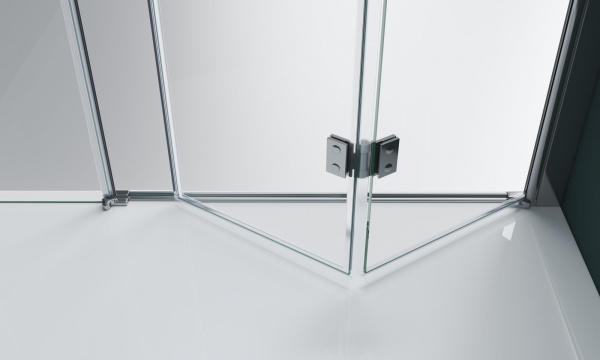 Фото душевая дверь belbagno albano-bs-13-100+100-c-cr 200 см