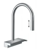 Фото смеситель для кухонной мойки hansgrohe aquno select 73837000