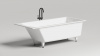 Ванна из искусственного камня Salini Cascata 180x80 см 104213M матовая