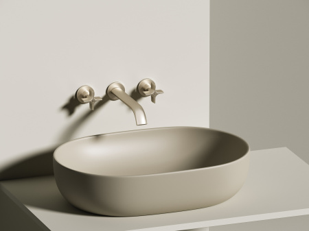 Фото раковина накладная ceramicanova element 60 см, цвет: капучино cn6047mc
