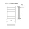 Фото электрический полотенцесушитель azario verona 50x80 см цвет: хром az04858p