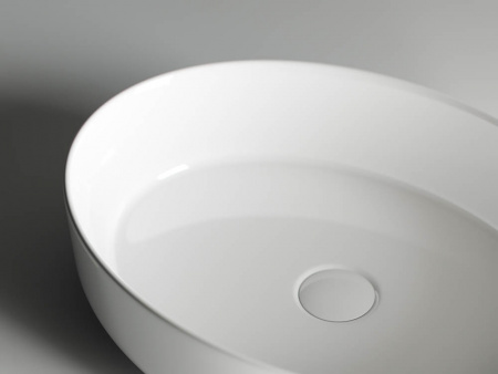 Фото раковина накладная ceramicanova element 55 см, цвет: белый cn5002
