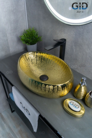 Фото раковина накладная gid 9030g 48 см