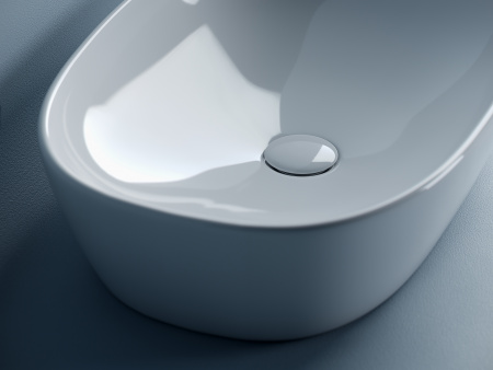 Фото раковина накладная ceramicanova element 60 см, цвет: белый cn5039