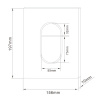 Фото клавиша смыва abber ac0124mw белая матовая