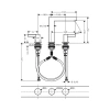 Фото смеситель для раковины hansgrohe finoris 76034670