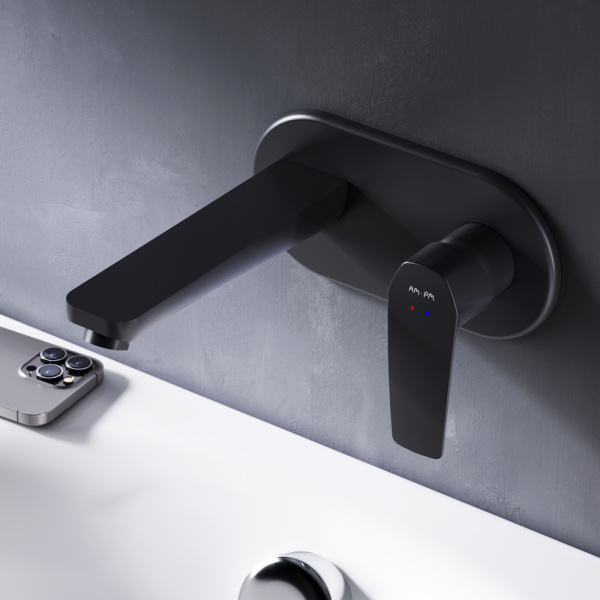 Фото смеситель для раковины am.pm gem black edition f90a72222