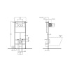 Фото инсталляция для унитаза с панелью смыва belbagno bb097set.r.cr