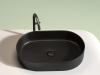 Фото раковина накладная ceramicanova element 60.8 см, цвет: черный cn6048mb