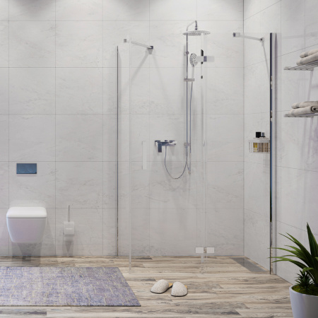 Фото душевое ограждение wasserkraft allerwhite 120x80 см 10h06rwhite