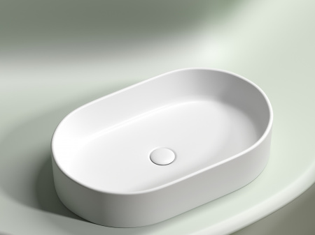 Фото раковина накладная ceramicanova element 60.8 см, цвет: белый cn6048mw