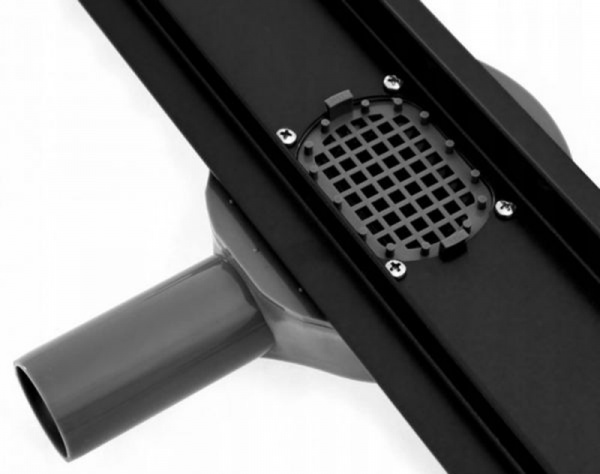 Фото трап линейный с панелью rea neo pure pro 1000 black rea-g8909