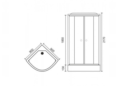 Фото душевая кабина royal bath нк rb90hk6-wc 90x90 см