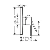 Фото смеситель для душа hansgrohe vernis shape 71668670s