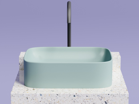 Фото раковина накладная ceramicanova element 50.5 см, цвет: зеленый cn6052mlg