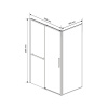 Фото душевое ограждение vincea slim soft 80x100 см  vsr-1ss8010cl