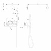 Фото душевой набор со встроенным смесителем abber perfekte 316 af8a18bst