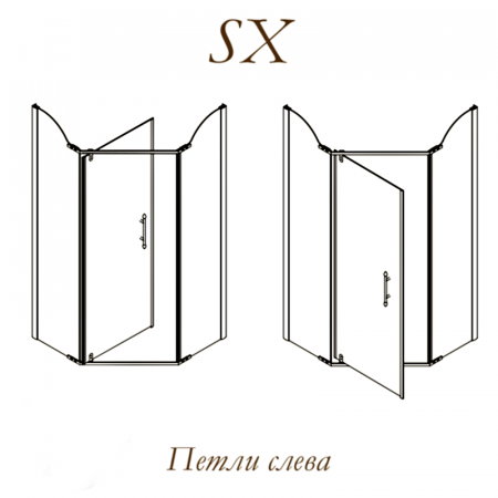 Фото душевое ограждение migliore diadema penta 100x100 см 24173
