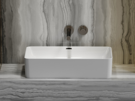 Фото раковина накладная ceramicanova element 60.5 см, цвет: белый cn6065