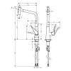 Фото смеситель для кухонной мойки hansgrohe metris select 73820000