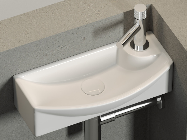 Фото раковина подвесная ceramicanova element 45.5 см, цвет: белый cn6038l