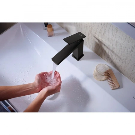 Фото смеситель для раковины hansgrohe tecturis e 73012670