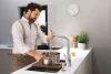 Фото смеситель для кухонной мойки hansgrohe metris select 73816000