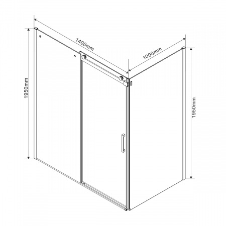 Фото душевое ограждение vincea como 100x140 см  vsr-1c1014cl