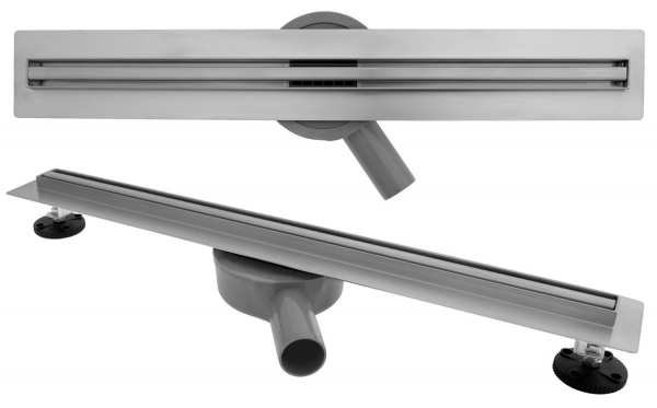 Фото трап линейный с панелью rea neo slim pro 600 chrom rea-g8400