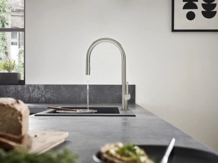Фото смеситель для кухонной мойки hansgrohe talis classic 72800800