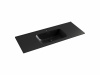 Фото раковина накладная ceramicanova element 121 см, цвет: черный cn7006mb