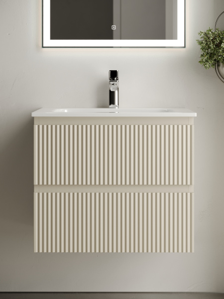Фото тумба под раковину sancos snob r 60 см, цвет: beige soft  snr60ce