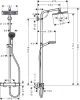Фото душевая стойка hansgrohe crometta 27281000